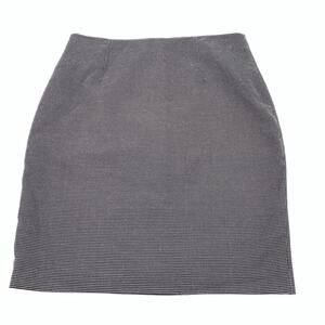 Liz Claiborne Polka Dot Print Mini Pencil Skirt Size 16 Women Black White Plus